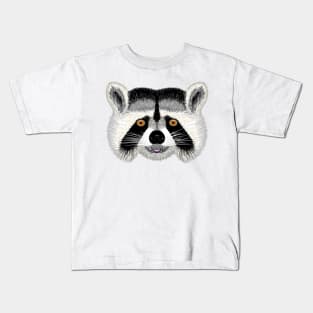 Cute raccoon face classic Kids T-Shirt